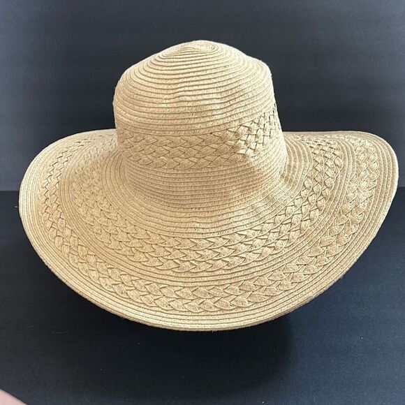 Billabong Natural Straw Sun Hat Floppy Brim One Size Beach Pool Outdoors Gardeni - Picture 4 of 11